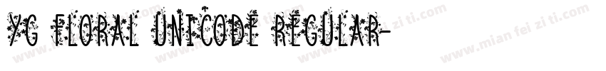 YG Floral Unicode Regular字体转换